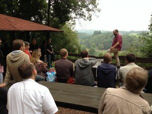 Outdoor talk by Nigel Davies