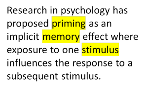 Figure 6: Highlighted keywords within a text.